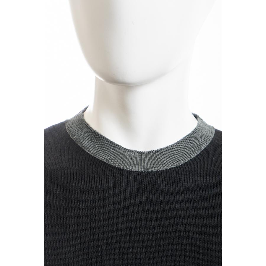 中古品 ロエベ セーター ニット 丸首 クルーネック H526Y14KAS ストライプセーター リラックスフィット メンズ H526Y14KAS ブラック Loewe 2022年春夏新作 【OCQ1543060776】(56144円)