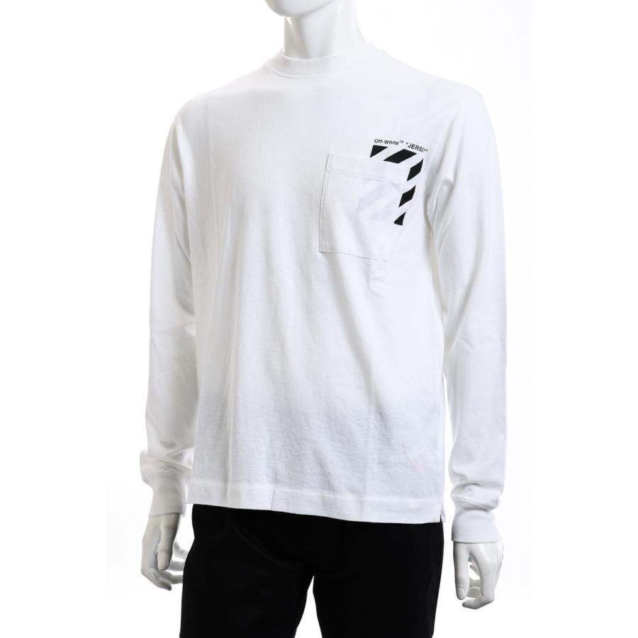 お気に入り 長袖 ロンt ロングｔシャツ オフホワイト 丸首 22年春夏新作 Off White ホワイト Jer001 Ab069c99 メンズ Omab069c99jer001 クルーネック 長袖 カラー ホワイト Www Oroagri Eu