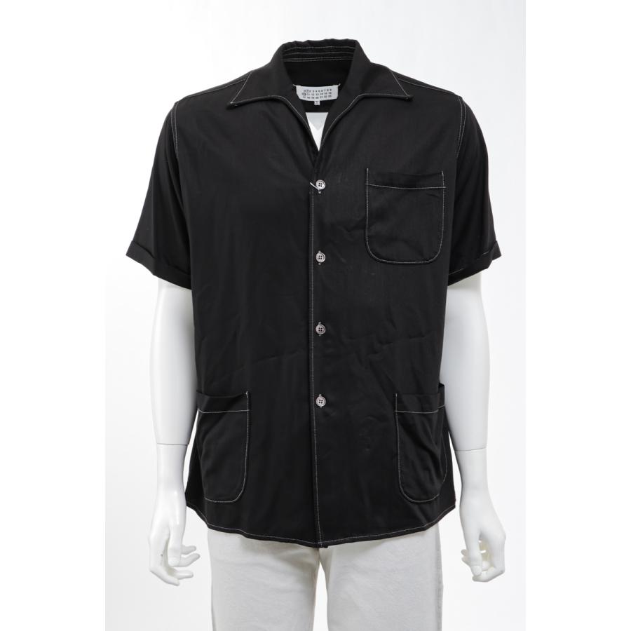 マルタンマルジェラ MARTIN MARGIELA シャツ オープンカラーシャツ 開襟シャツ 半袖 S50DR0003S60495900 メンズ  S50DR0003S60495 ブラック 2023年春夏新作 :4804671-2:VIASPIGA - 通販 - Yahoo!ショッピング
