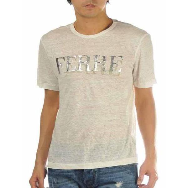 ジャンフランコフェレ Gianfranco Ferre 半袖Tシャツ メンズ PXG754 アイボリー G-SALE :d02101