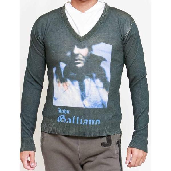 正規販売店 ジョン ガリアーノ G Sale ブラック Av900 Auv640c メンズ セーター Galliano John トップス Www Affaires Sociales Gouv Cg