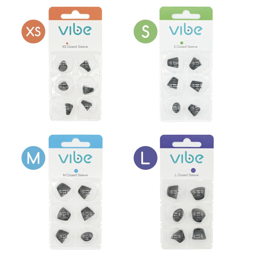 Vibe Nano8 Mini8 交換用 耳せん 専用 スリーブ 穴なし XSサイズ 6個入 セット 【メール便（300円）選択可】｜vibe-japan｜03