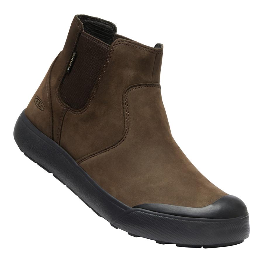 キーン KEEN Womens Elena Chelsea WP Mulch/Black 1026828 061236399vic2