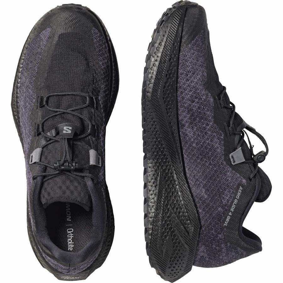 あすつく対応 サロモン SALOMON AERO GLIDE 4 GRVL BLACK/ASPHALT/BLACK L49174400 エアログライド4 グラベル メンズ ランニングシューズ 靴の画像