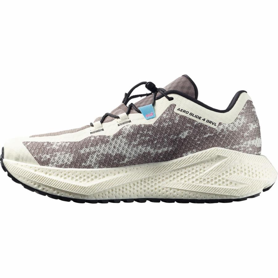 あすつく対応 サロモン SALOMON AERO GLIDE 4 GRVL VANILLA ICE/BLACK/IRON L49174900 エアログライド4 グラベル メンズ ランニングシューズ 靴の画像