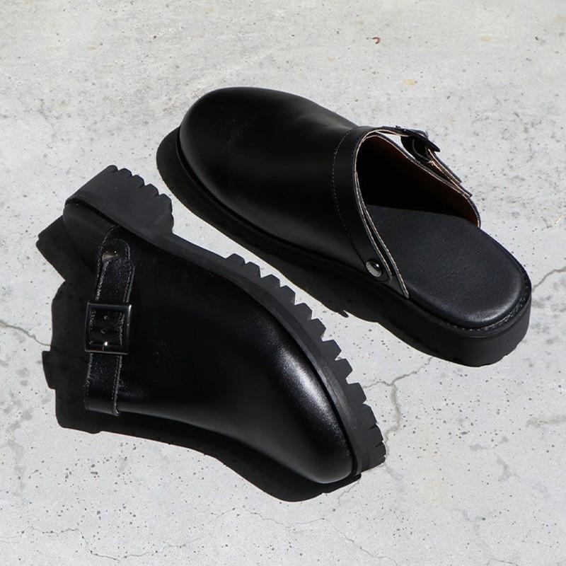 あすつく対応 モールシューズ molle shoes ENGINEER SANDAL BLACK MLS210301-14｜vic2｜06