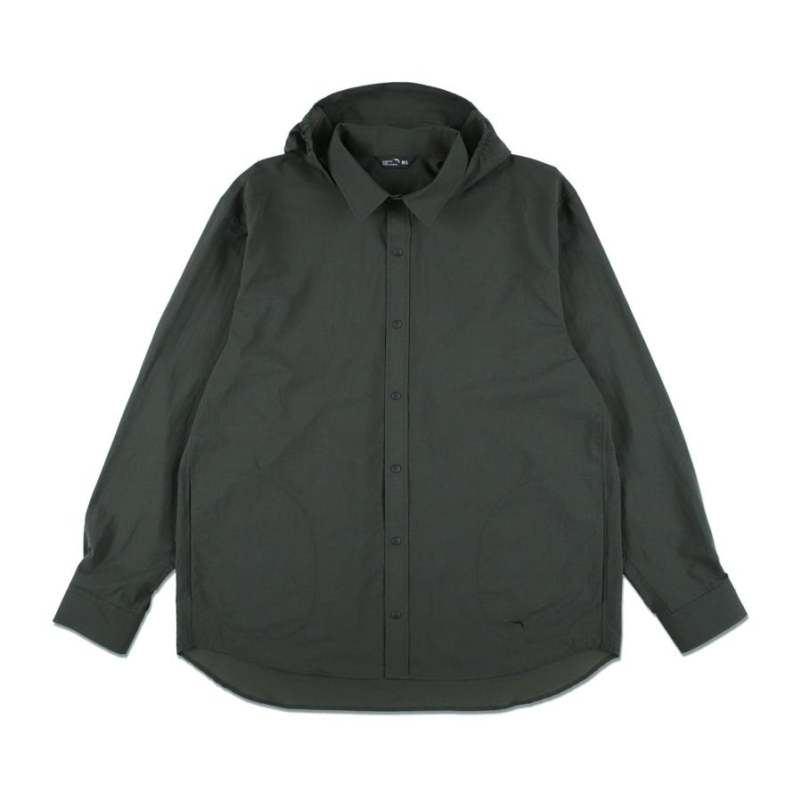 あすつく対応 20%OFFセール スタティック STATIC MERCED RIVER HOOD SHIRTS Off Black 35202 SALE