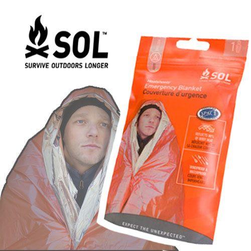 SOL SURVIVE OUTDOORS LONGER ヒートシート エマージェンシーブランケット（1人用） | SOL