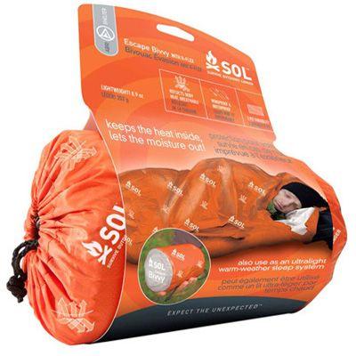 SOL SURVIVE OUTDOORS LONGER エスケープヴィヴィ 防災グッズ 遭難 寝具 シェラフ 防寒グッズ | SOL