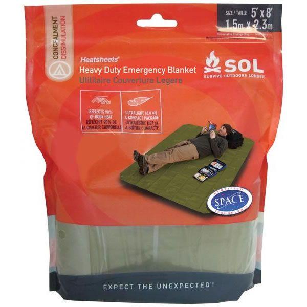 SOL SURVIVE OUTDOORS LONGER ヘビーデューティ エマージェンシーブランケット | SOL