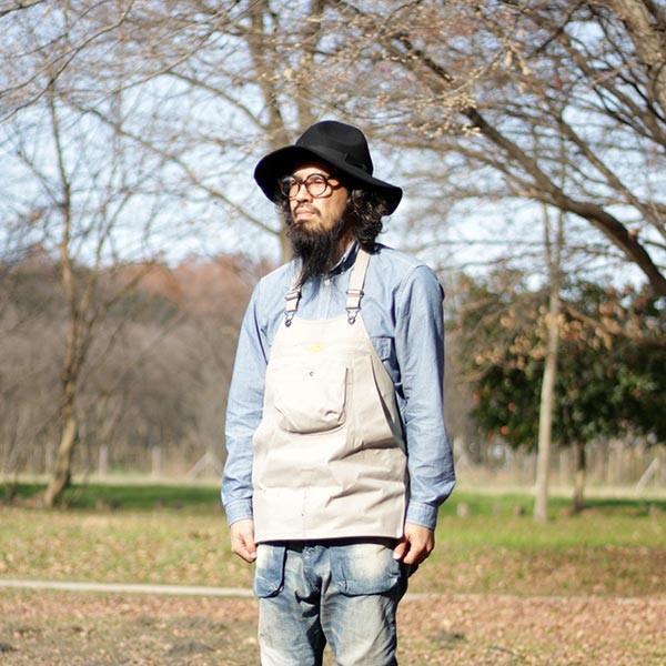 ネイタルデザイン NATAL DESIGN HOLTER APRON GRAY ホルター エプロン