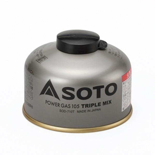 あすつく対応 SOTO ソト パワーガス105トリプルミックス ソト ガス缶 OD缶 カートリッジ 燃料 105 | SOTO