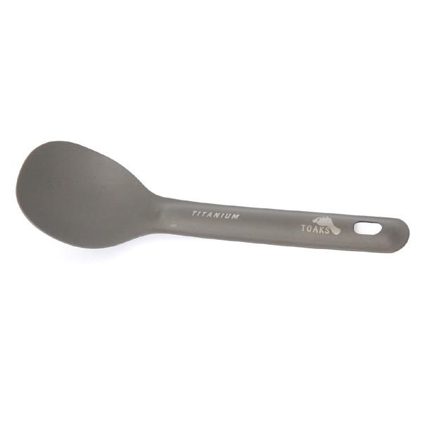TOAKS Titanium Short Handle Spoon - Ultralight 0.37oz For Camping & Hiking