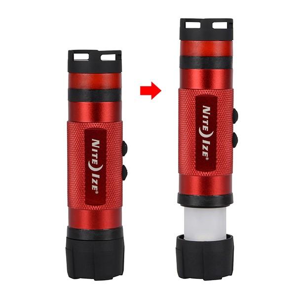 ナイトアイズ NITEIZE 3イン1 LED ミニフラッシュライト レッド ハンディライト ランタン | NITE IZE | 02