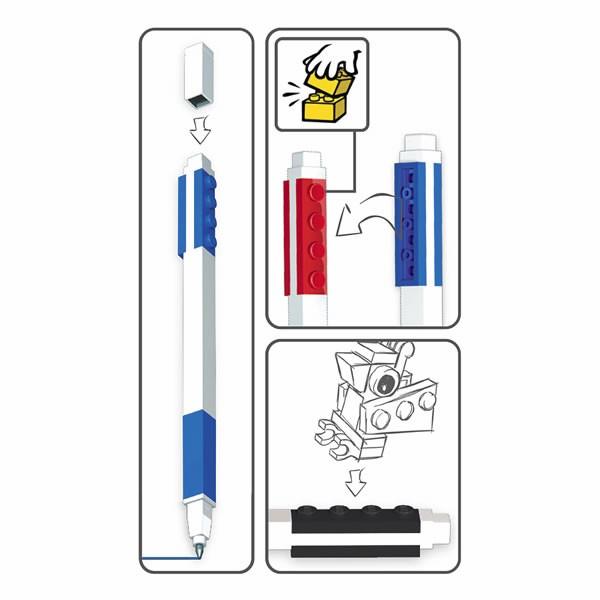 レゴ Lego ボールペン3パック ボールペン 3本セット 赤青黒 Vic2 通販 Yahoo ショッピング