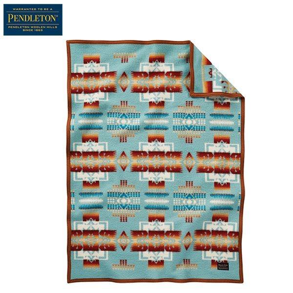 ペンドルトン PENDLETON チーフジョセフクリブブランケット アクア | PENDLETON