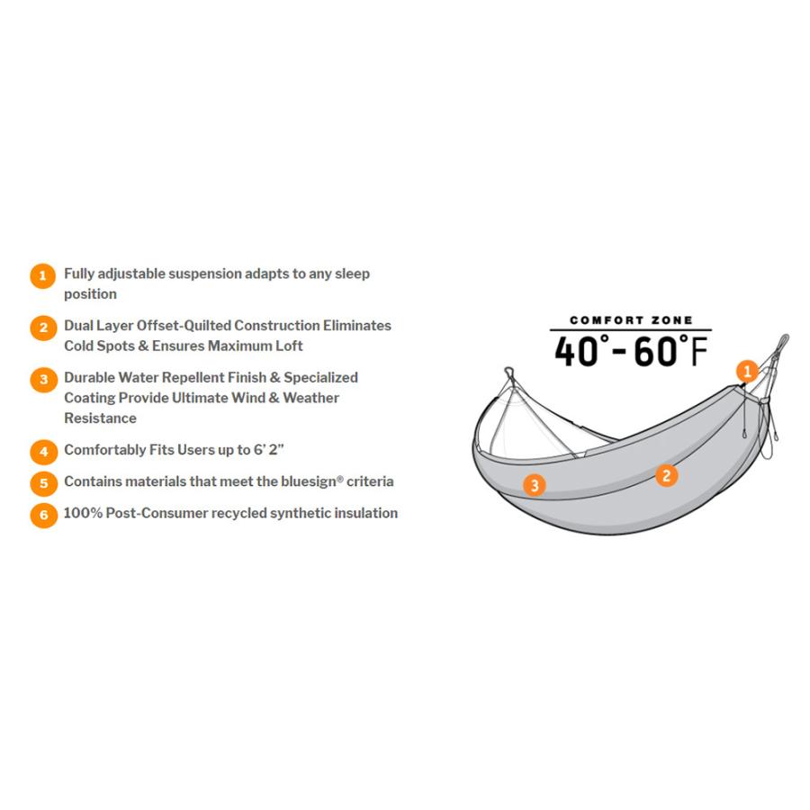 イノー eno Ember UnderQuilt Evergreen | Eagles Nest Outfitters | 01