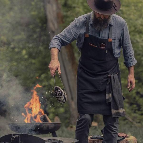 ベアーボーンズリビング Barebones Living シェフグリリング エプロン BK | BAREBONES | 01