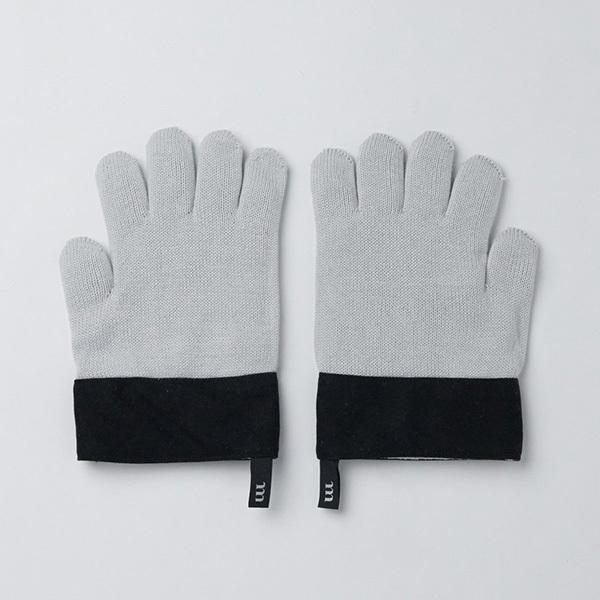 【希望者のみラッピング無料】 あすつく対応 ST0020GY Grey Gloves Knit Double MURACO ムラコ 手袋