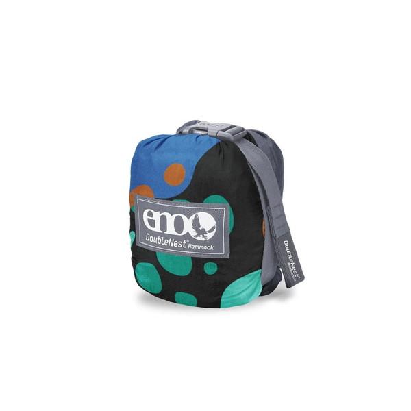 Amaca Doppia ENO Doublenest Stampa Tribal, Portatile, In Nylon 70D, Portata 181 Kg, Con Moschettoni, Regalo Per Due