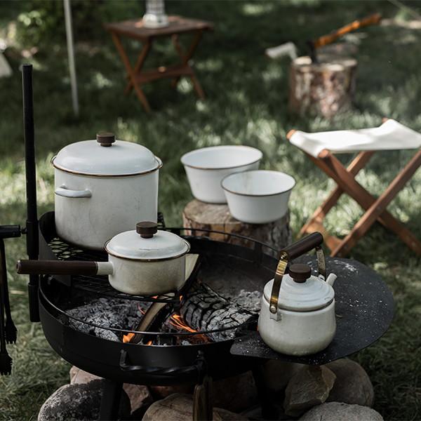 ベアーボーンズリビング Barebones Living エナメルミキシングボウルセット エッグシェル 20235032010000 | BAREBONES | 07