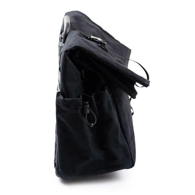 フェアウェザー FAIRWEATHER front bag for  brompton フレームなし wax black｜vic2｜02