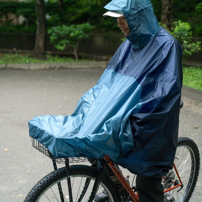 あすつく対応 フェアウェザー FAIRWEATHER packable rain poncho navy/slate blue Lサイズ パッカブルレインポンチョ |  | 01