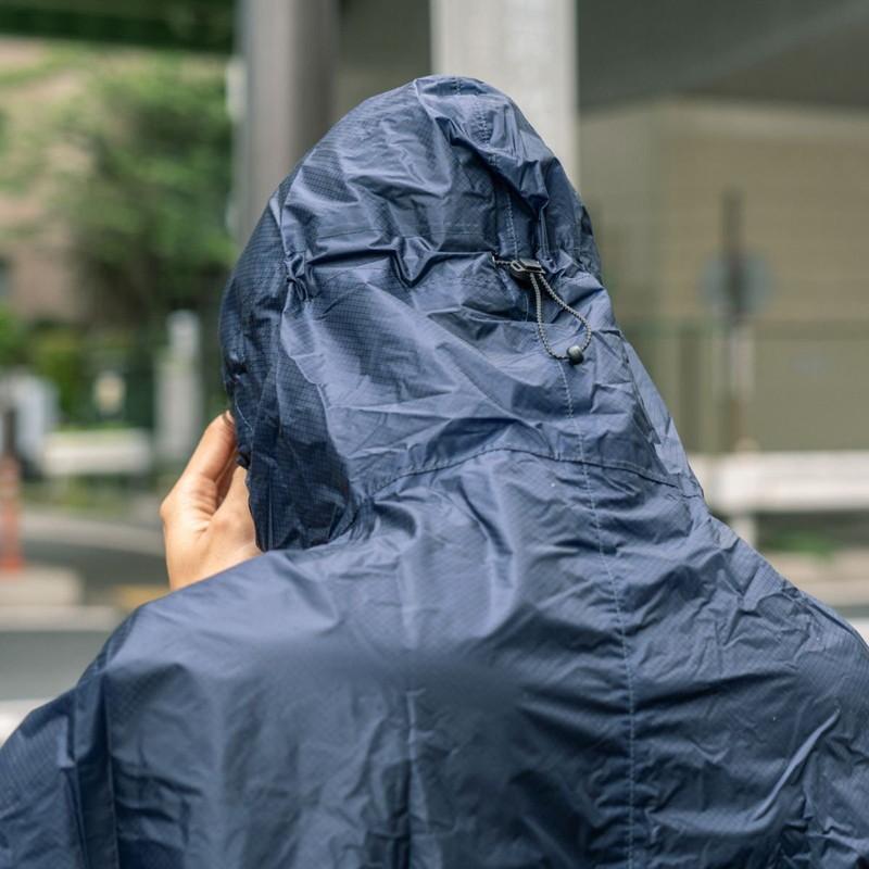 あすつく対応 フェアウェザー FAIRWEATHER packable rain poncho navy/slate blue Lサイズ パッカブルレインポンチョ |  | 04