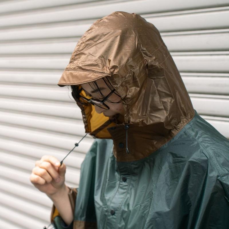 あすつく対応 フェアウェザー FAIRWEATHER packable rain poncho green/coyote Lサイズ パッカブルレインポンチョ |  | 07