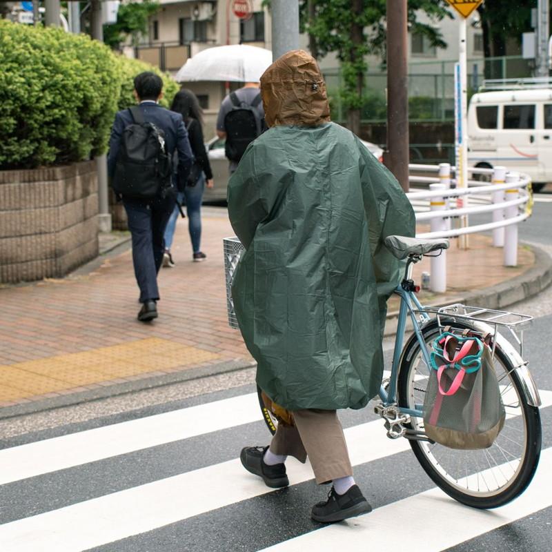 あすつく対応 フェアウェザー FAIRWEATHER packable rain poncho green/coyote Lサイズ パッカブルレインポンチョ |  | 08