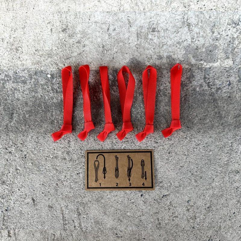あすつく対応 エバーグッズ EVERGOODS Zipper Puller Kit Webbing Ultra Red eg19004a | EVERGOODS