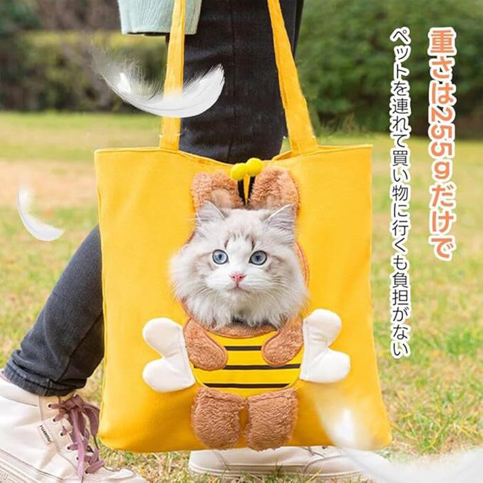 60%OFFセール ティミーハウス TimmyHouse ペットキャリーバッグ ショルダー 手提げ 蜂蜜 顔出し 5281 SALE |  | 02