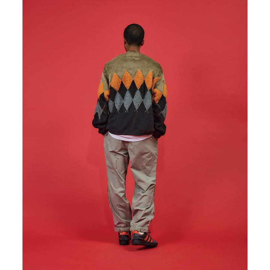 あすつく対応 40%OFFセール バーラップアウトフィッター Burlap Outfitter ARGYLE FLEECE CARDIGAN OCP/BLACK Mサイズ 25FWBO030088 SALE |  | 04