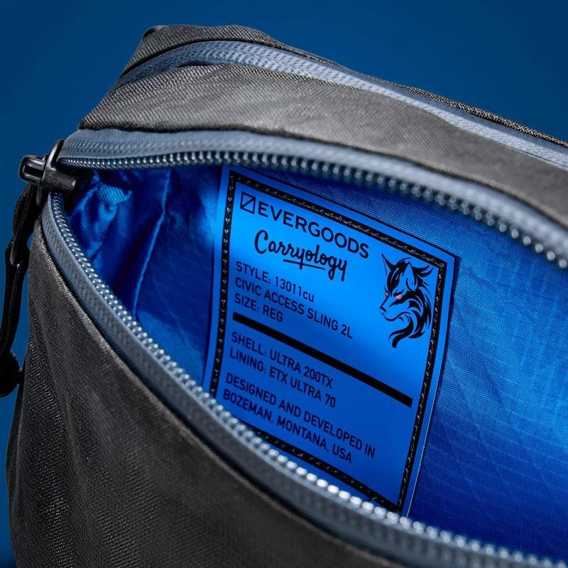 あすつく対応 エバーグッズ EVERGOODS CAS2 - Civic Access Sling 2L Carryology Kludde Edition Black Magic/Blue Flame eg13011cu |  | 08