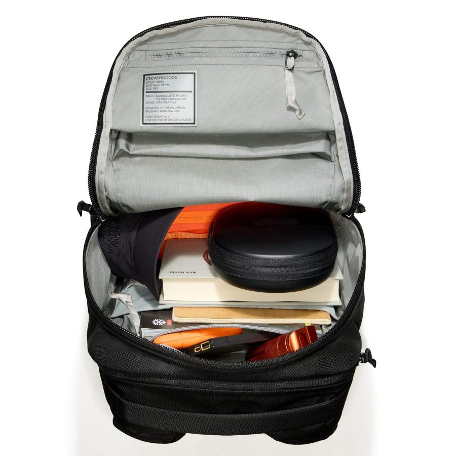あすつく対応 エバーグッズ EVERGOODS CHZ26 - Civic Half Zip 26L V3 Solution Black eg13005d シビックハーフジップ 26L バックパックの画像
