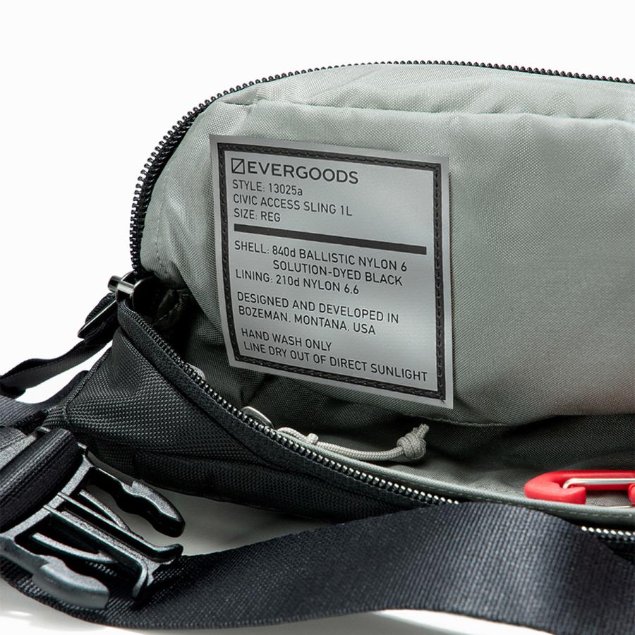 あすつく対応 エバーグッズ EVERGOODS CAS1 - Civic Access Sling 1L Solution Black eg13025a シビックアクセススリング | EVERGOODS | 07