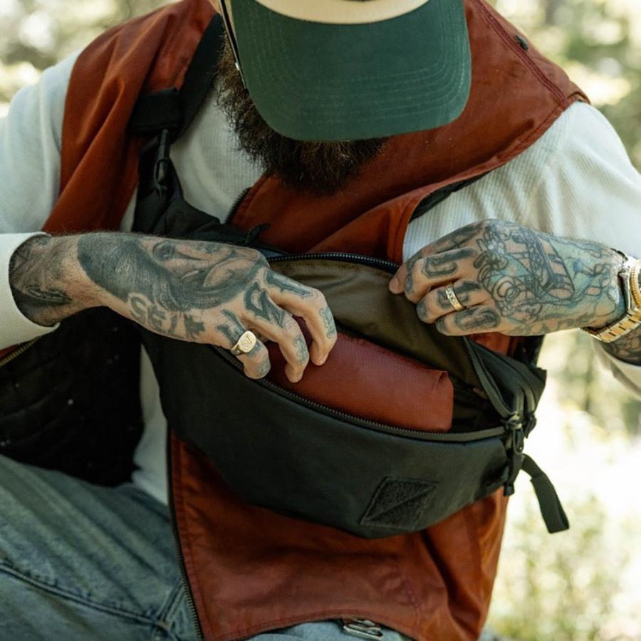 あすつく対応 エバーグッズ EVERGOODS MHP3.5 - Mountain Hip Pack 3.5L X-pac Black Coyote eg11003ax マウンテンヒップパック | EVERGOODS | 05