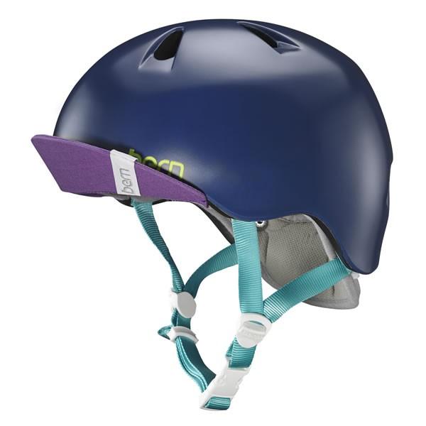 最安値に挑戦 バーン Bern ヘルメット キッズ Nina Satin Navy Blue 子供用 ニーナ 自転車 バイク スポーツ 半額品 Zoetalentsolutions Com