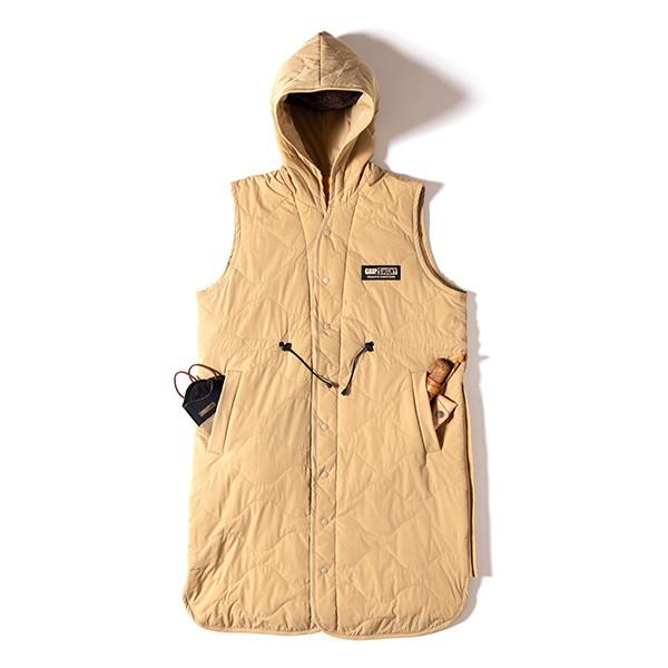 グリップスワニー Grip Swany W's Quilt Long Vest Beige GSW-15｜vic2｜02