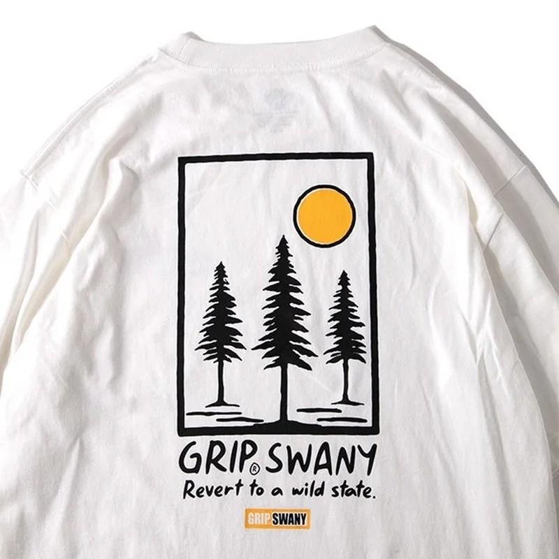 あすつく対応 グリップスワニー Grip Swany Tree Tee White GSC-73｜vic2｜04