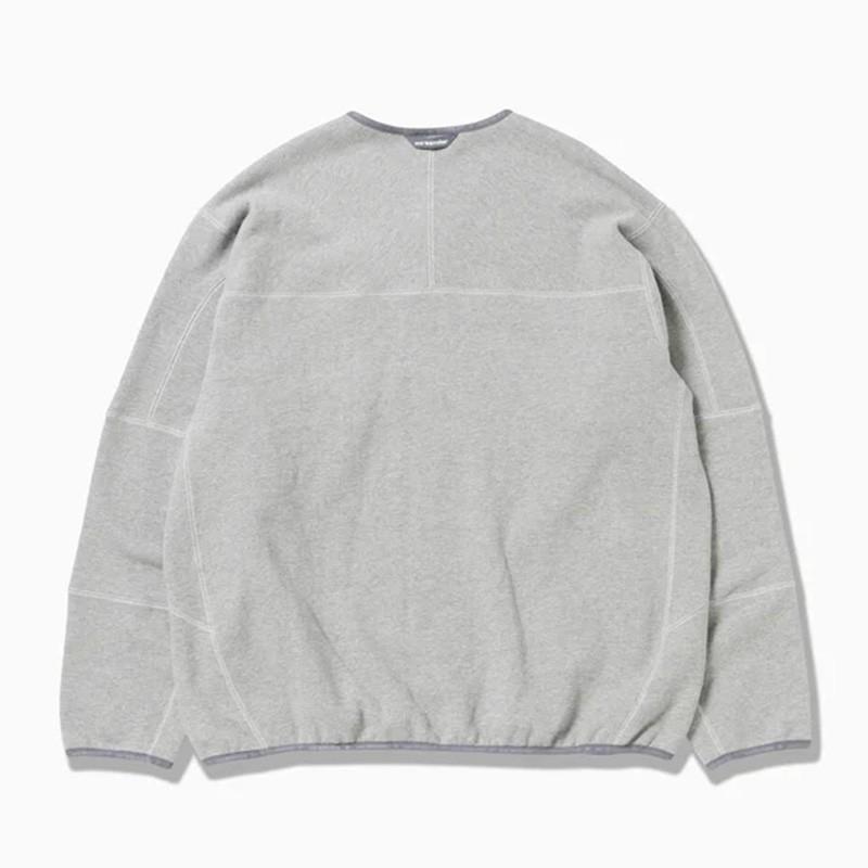 10%OFFセール アンドワンダー and wander sweat cardigan gray 5745284081 SALE |  | 01