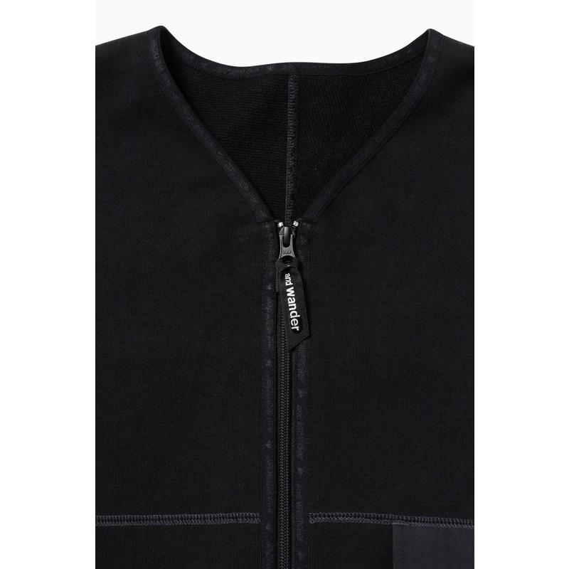 10%OFFセール アンドワンダー and wander sweat cardigan gray 5745284081 SALE |  | 05