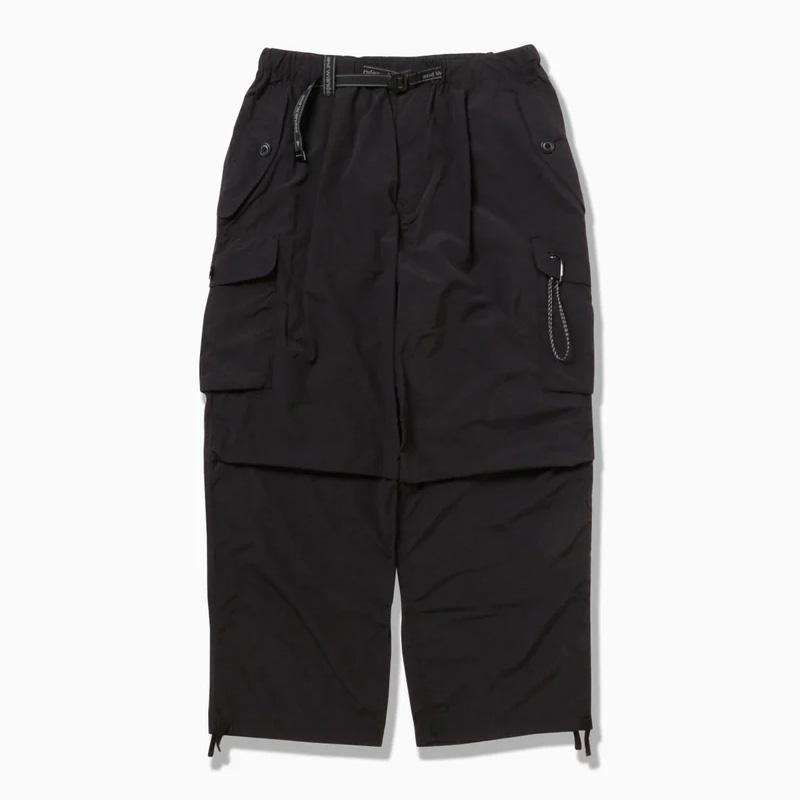 あすつく対応 30%OFFセール アンドワンダー and wander oversized cargo pants black 5745282094 SALE | 