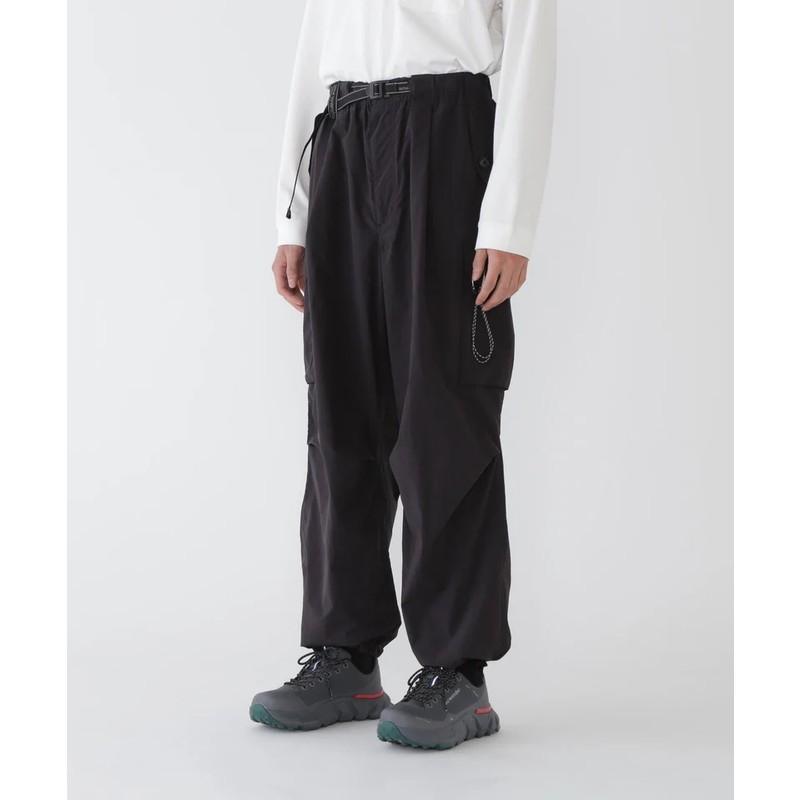 あすつく対応 30%OFFセール アンドワンダー and wander oversized cargo pants black 5745282094 SALE |  | 02