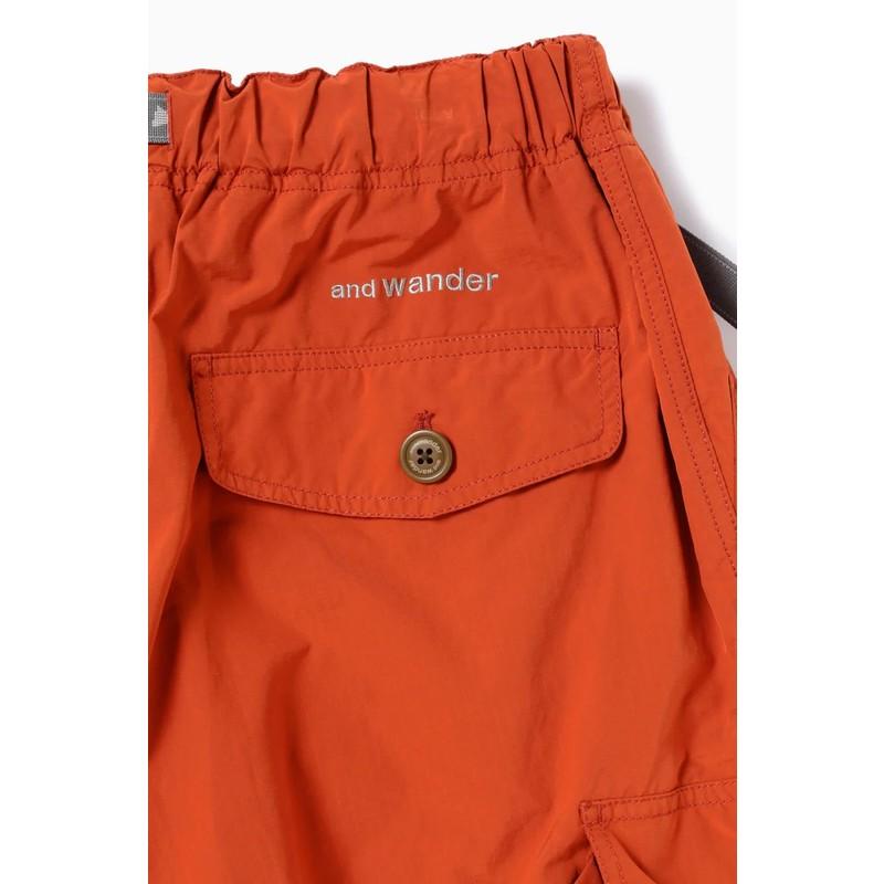 あすつく対応 30%OFFセール アンドワンダー and wander oversized cargo pants black 5745282094 SALE |  | 07