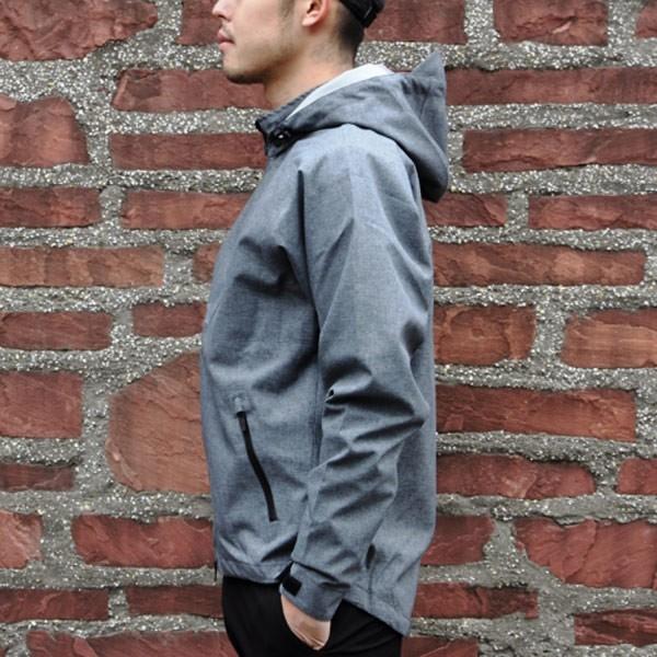 スワーブ SWRVE fully seam-sealed waterproof jacket heather grey フルリー シームシールド ウォータープルーフ ジャケット 防水 スワーブ SWRVE フルリー シームシールド ウォータープルーフ ジャケット 防水
