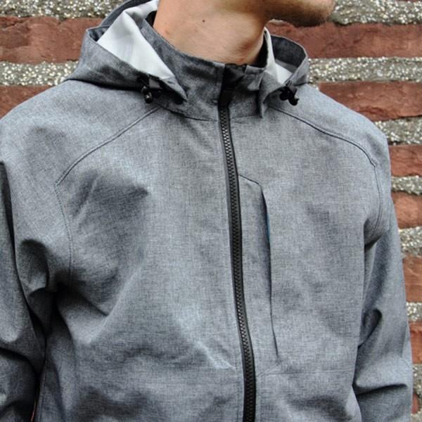スワーブ SWRVE fully seam-sealed waterproof jacket heather grey フルリー シームシールド ウォータープルーフ ジャケット 防水 スワーブ SWRVE フルリー シームシールド ウォータープルーフ ジャケット 防水