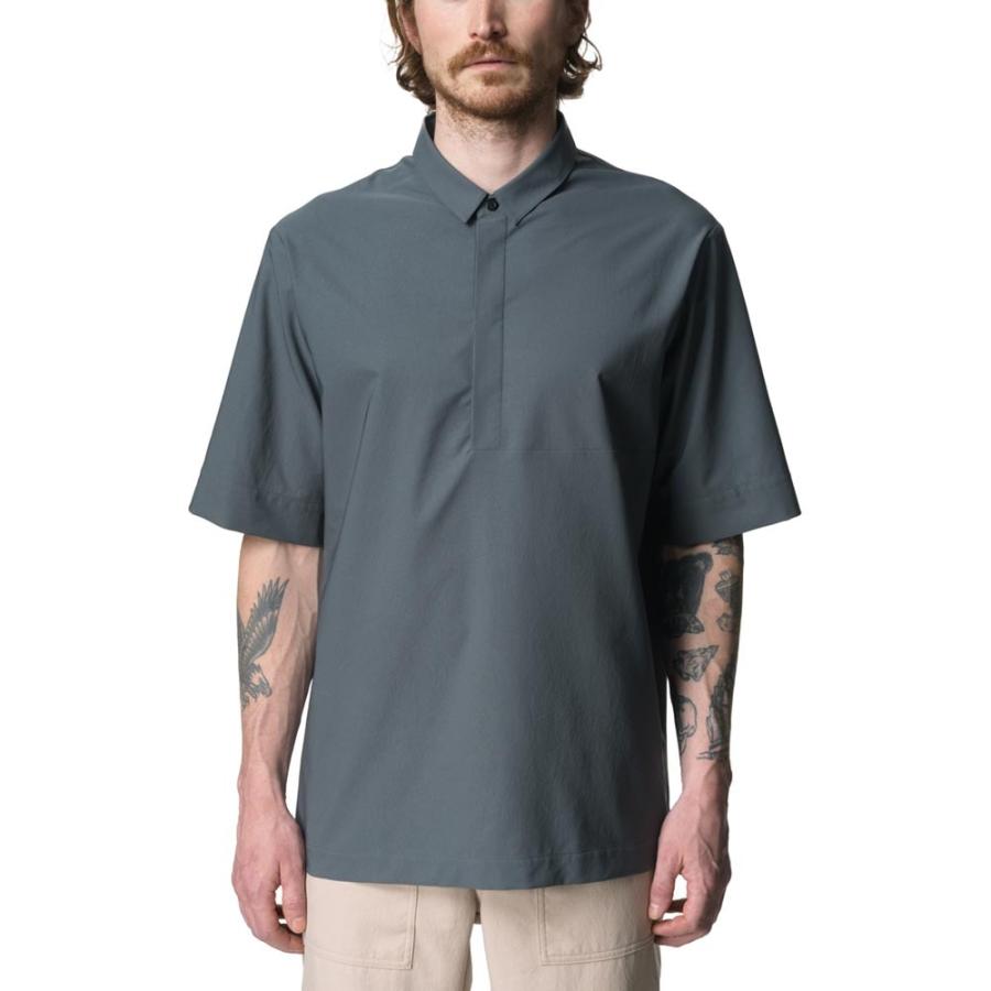 美品 Houdini Cosmo Shirt コスモシャツ GRAY L フーディニ Houdini M's Cosmo Shirt Thunder Gray メンズ コスモ