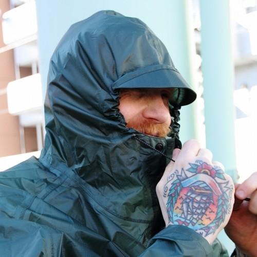 フェアウェザー FAIRWEATHER Packable Rain Poncho Algae パッカブル