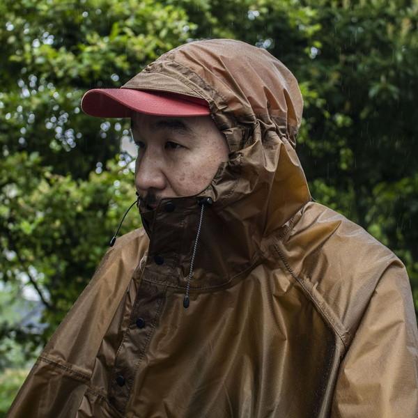 フェアウェザー FAIRWEATHER Packable Rain Poncho Coyote Brown